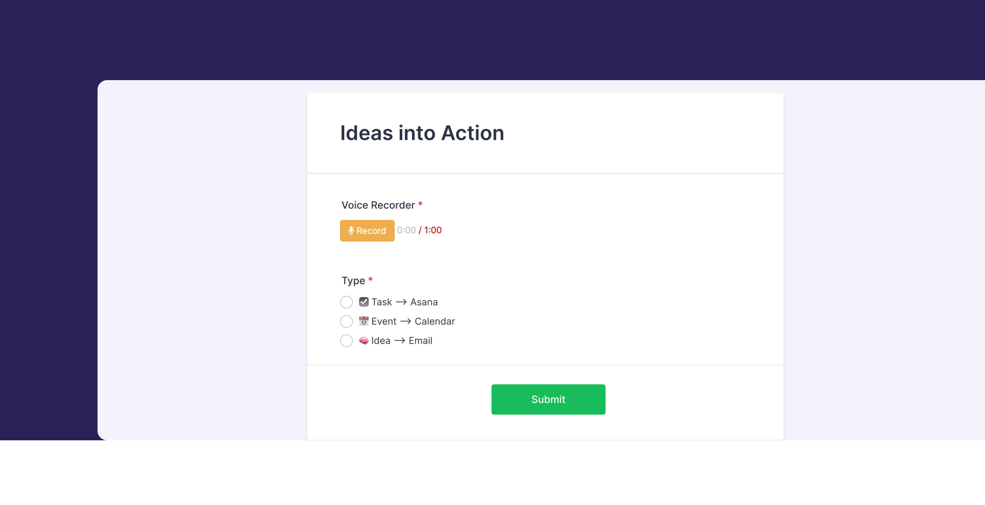 Thumbnail idea record