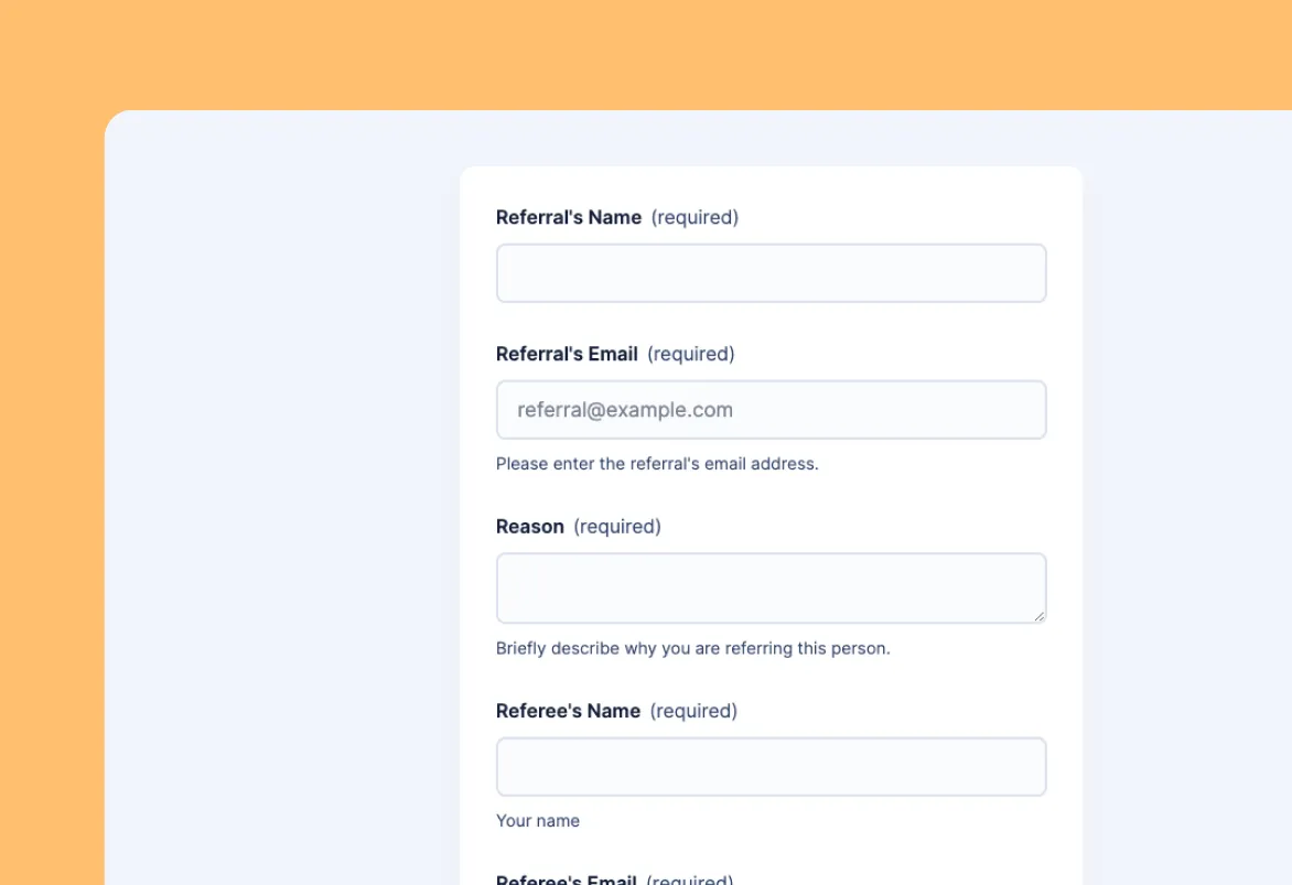 Referral Form Template Preview
