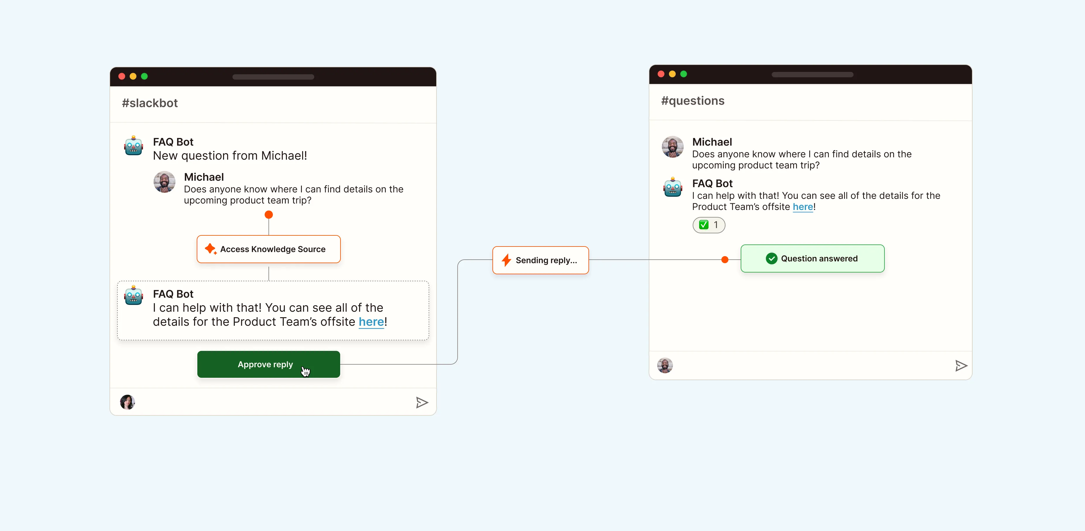 Human in the loop AI FAQ in Slack Thumbnail