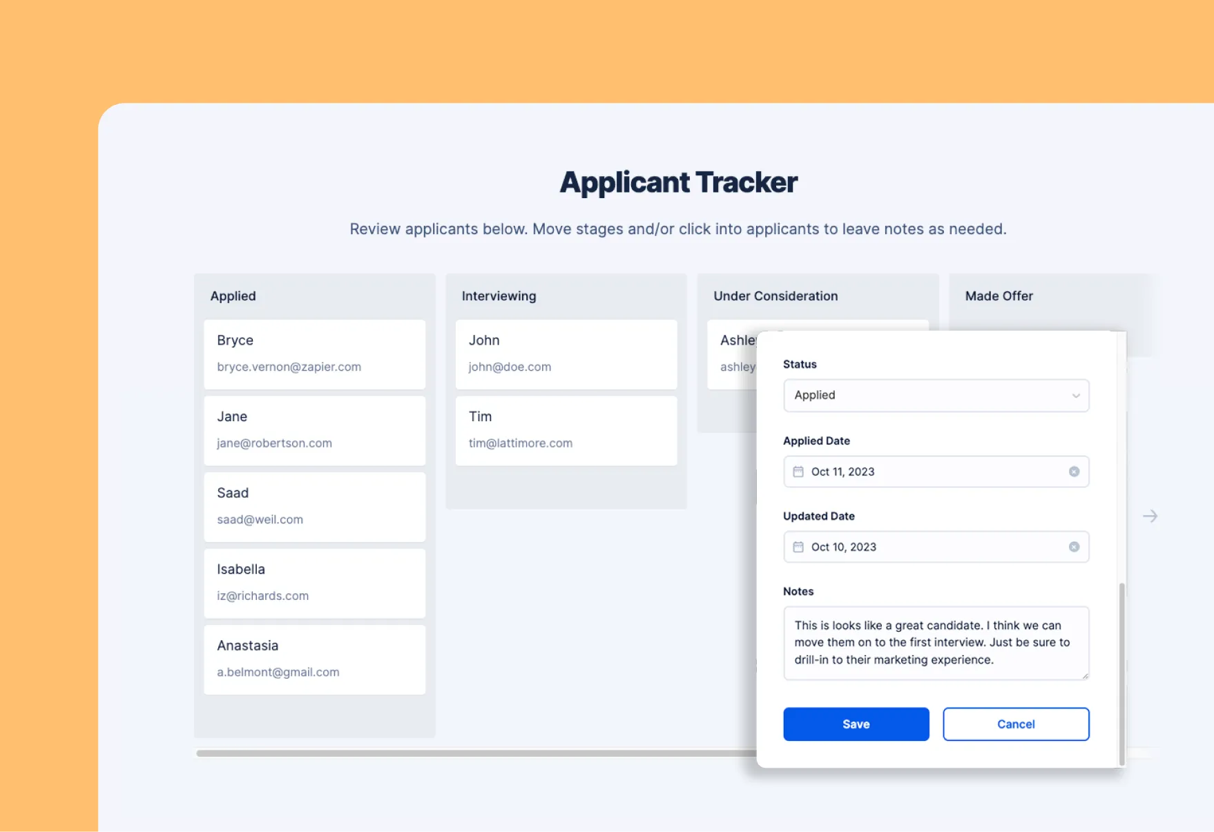 Applicant Tracker Hero